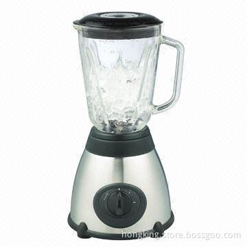 500W Powerful Blender with 1.5L Glass Jar Capacity and Single/Stainless Steel Housing